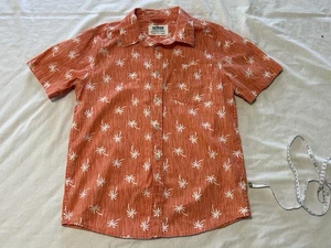 Camisa con botones Urban Pipeline XL - Estampado de palmera roja - Vibraciones de surf - Imagen 1 de 5