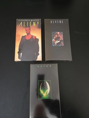 Alien Trilogy VHS Set Of 3 Tapes 1993 Fox Video Aliens Alien 3 Untested Foto 1 de 4