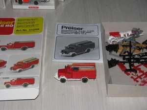 Preiser 31259 Feuerwehr Schlauchwagen SW 2000 Magirus F 150 D Bausatz - Bild 1 von 1