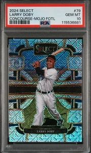 2024 PANINI SELECT CONCOURSE #79 LARRY DOBY CONCOURSE-MOJO FOTL 2/6 PSA 10 POP 1 - Picture 1 of 3