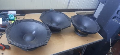 1x PHL B383-8 15" speaker driver for Logic System ML15- blown 3x avail (152CB) - Image 1 of 4