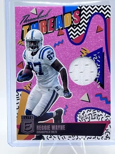 Reggie Wayne 2025 Donruss Elite Throwback Threads #TT-RWE 390/499 - Imagen 1 de 2