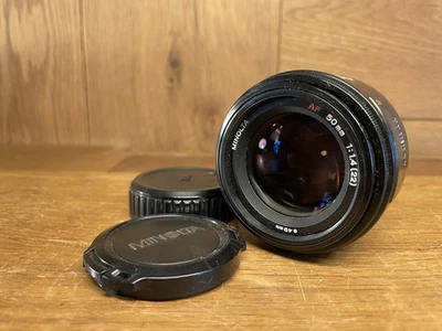 *Casi como nuevo* Lente estándar Minolta AF 50 mm F/1,4 para Minolta AF Sony Alpha/JPN Foto 1 de 4