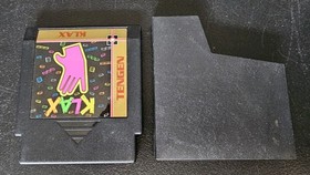 KLAX NES Nintendo 1990 Tengen Cartridge  Genuine Authentic Black W/Sleeve 