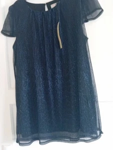 Billie & Blossom Tall top size 14 shimmering blue cap sleeves BNWT - Picture 1 of 8