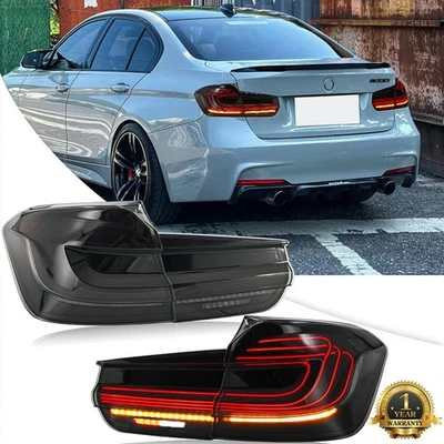 LED Tail Light For BMW 3 Series F30 2013 2014 2015 2016 2017 2018 Rear Lamp Pair - Image 1 of 4