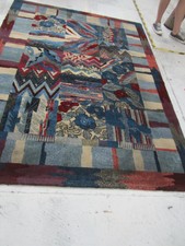 Stupendo tappeto Missoni pura lana vintage fantasia Patchwork introvabile