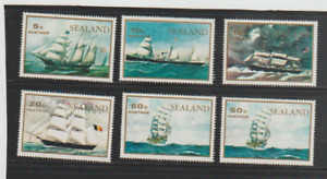 Sealand, Local issue. Various Sailing Ships Poster Stamp Specimen