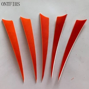50Pcs ONTFIHS New 5 Inch Arrow Feather Fletchings 5" Archery Vanes For DIY - Picture 1 of 20