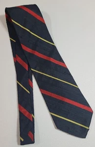 Corbata de cuello Brooks Brothers para hombre con punta de seda amarilla roja a rayas 56" x 3,75" - Imagen 1 de 6