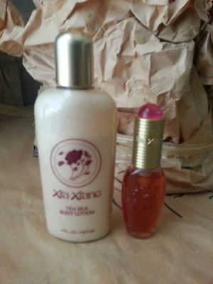 REVLON XIA XIANG PERFUME SPRAY 3/8 OZ ~ LOCIÓN CORPORAL SEDA TÉ 4 OZ.  RARO - LOTE Foto 1 de 2