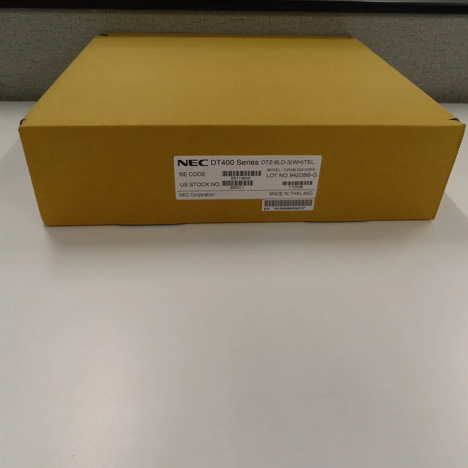 NEC DTZ-24D-3 DT400 24-Button Display Phone 650004 WHITE New in Box Qty Warranty