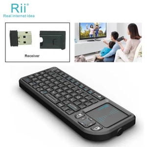 Rii Mini X1 2.4G Wireless Mini Keyboard with Touchpad for PC Smart TV-OPEN BOX - Picture 1 of 7