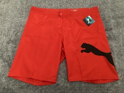 Pantalones Cortos de Natación Puma Regular Fit Para Hombre Rojo Talla 38 - Nuevos con Etiquetas Foto 1 de 4