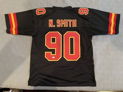 Camisetas autografiadas de la NFL certificadas por Neil Smith Chiefs (JSA) Foto 1 de 4