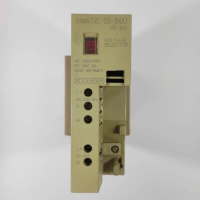 ▀▄▀▄▀  SIEMENS S5 SIMATIC S5-100U POWER SUPPLY – 6ES5 931-8MD11 – 6ES5931-8MD11 - Imagen 1 de 2