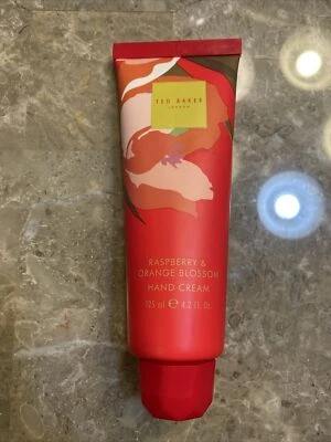 Ted Baker Raspberry & Orange Blossom Hand Cream 4.2 Fl Oz UK Exclusive 95% Full - Image 1 of 4