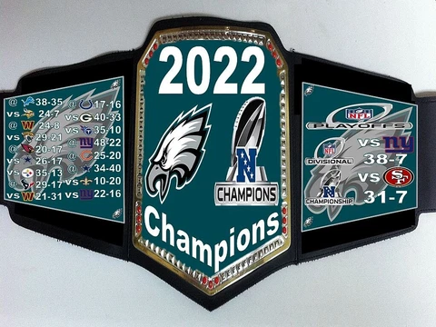 Philadelphia Eagles 2022 NFC Champions Championship Belt Cover