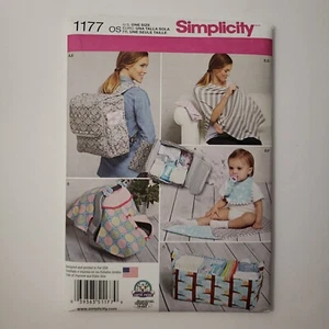 Simplicity 1177 Home Nursery Baby Accessories Sewing Pattern Diaper Bag Play Mat - Picture 1 of 5