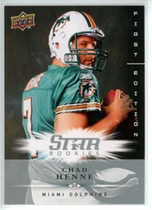 14 Ct 2008 Upper Deck 1st Edition # 204 Chad Henne Rookie Card RC Chiefs - Bild 1 von 2