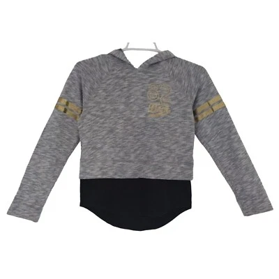 Sudadera con capucha Danskin Now Athlética M Gris y Dorado 82 Athl. Departamento Jersey manga larga. Foto 1 de 4