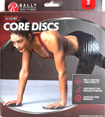 Bally Gliding Core диски 2 упаковки Targeted Core тренировки черный оригинальной коробке - Изображение 1 из 4