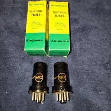 NEW! Set of 2: Amperex 6AC7 Date Matched METAL Vintage FULLY TESTED Vacuum Tubes