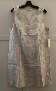 C & C California Tropical Palm Trees Dress, Size 12 New - Picture 1 of 6
