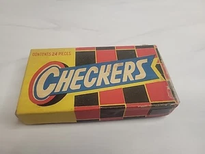 Vintage Snappy- Wooden Checkers Set Original Box-Set of 24 - Picture 1 of 8