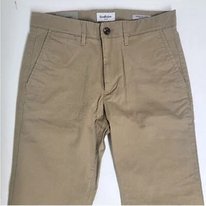 Goodfellow Men’s Dark Khaki Stretch Skinny Chino Pants Big Tall Size 42x34 New! - Picture 1 of 10