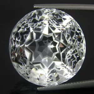 47.47Ct Amazing 100% Natural White Quartz 22.3m Round Missing Cut Collection VDO - Picture 1 of 3