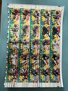 1995 Collectors Edge Excalibur Uncut Sheet - SUBSET TekTech - RARE - Picture 1 of 7