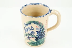 Yesteryears Pottery Marshall Texas Hand Turned Pottery Mug Bluebonnet - Picture 1 of 6