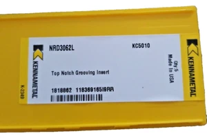 Kennametal NRD 3062L KC5010 Top Notch Grooving Inserts - Picture 1 of 3