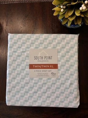 South Point Home Fashions Nuevo Juego de Sábanas 4 Piezas Doble XL Microfibra Juego de Dormitorio Universitario Foto 1 de 4