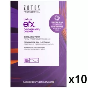 SALON ZOTOS HAIR CURLING TEXTURE THIO FREE EFX PERM - COLOR TREATED 10 PACK - Picture 1 of 2