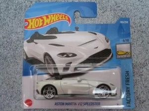H2183 ASTON MARTIN V12 SPEEDSTER white Hot wheels 2022 183/250 CaseK - Picture 1 of 2