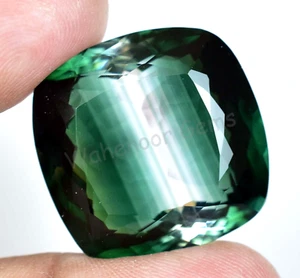 Natural Big Size Bi-Color Tourmaline 48.15 Ct Cushion Certified Loose Gemstone - Picture 1 of 7