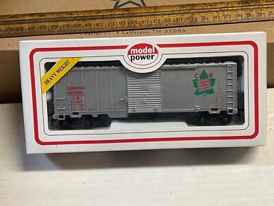 Model Power No. 7953 HO Scale Canadian National 40' Boxcar w/Sliding Door MIB - Image 1 of 4