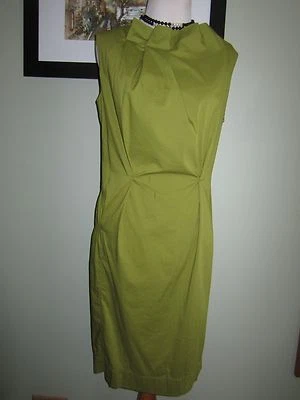 LIDA BADAY Green Olive Sleeveless Dress Size 4 - Image 1 of 4