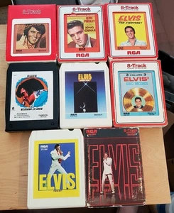 ELVIS Presley; 8-Track Tape Collection. 8 different Tapes! UNTESTED - Picture 1 of 12