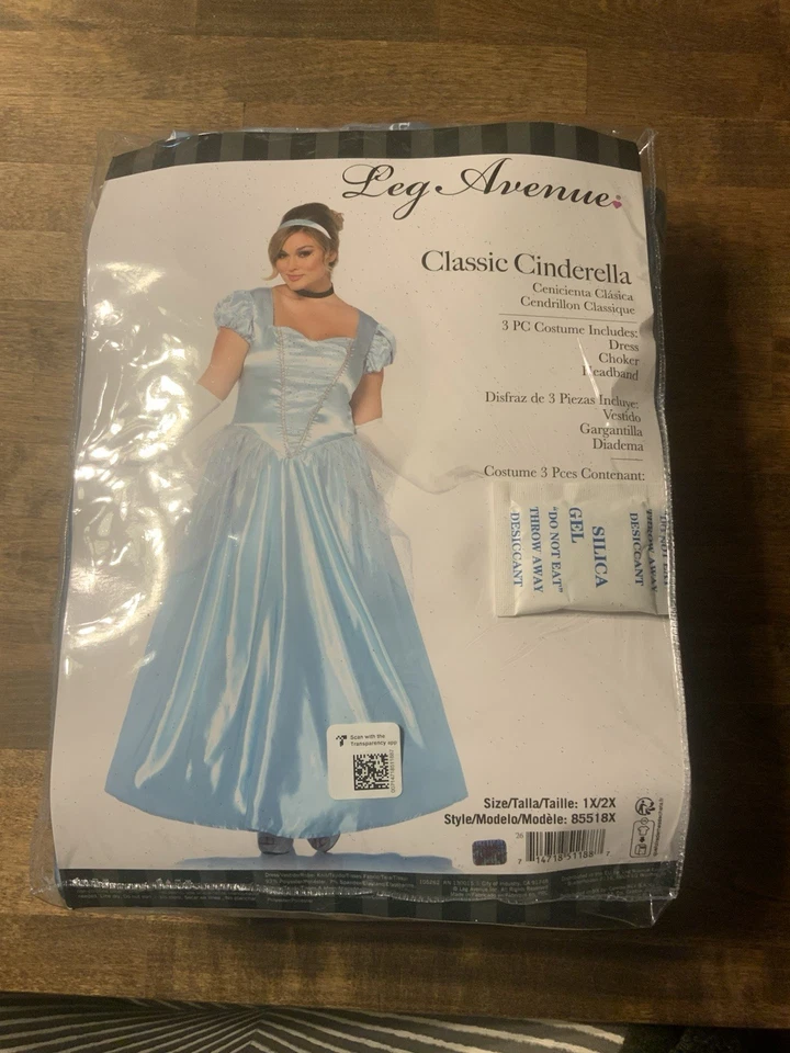 Disfraz de Cenicienta Clásico Leg Avenue Talla 1x/2x Foto 1 de 1