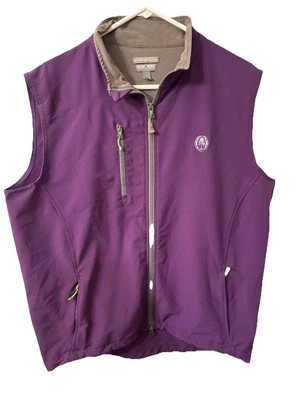 Peter Millar Element 4 Full Zip Vest Windbreaker Golf Large Purple - Image 1 of 4