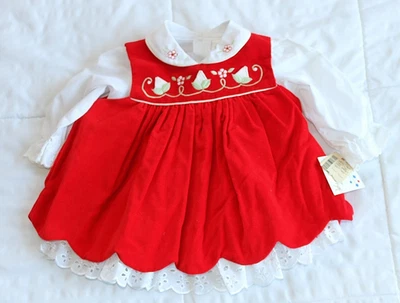 Vestido de vacaciones rojo Baby Togs 3-6 meses Foto 1 de 2