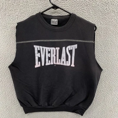 Vintage Everlast Sweatshirt Mens Medium Sleeveless Cutoff Muscle Made USA 90s - Image 1 of 4