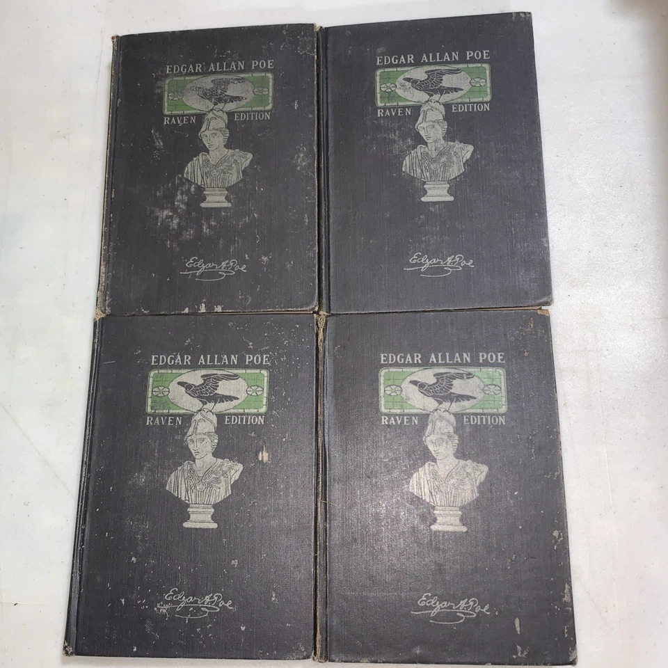 1903, THE WORKS OF EDGAR ALLEN POE Raven Edition 4 Volumes P.F. Collier Vol 2-5 - Image 1 of 4