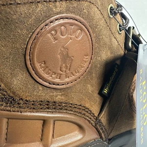 NEU POLO RALPH LAUREN OSLO MITTELBRAUN LEDERSTIEFEL UVP $ 178 HERREN GRÖSSE 10 NEU OHNE ETIKETT - Bild 1 von 8