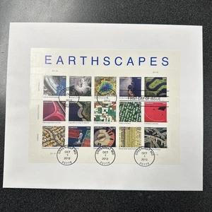 FDC 4710 EARTHS CAPES Sheet of 15 Forever Stamps Cancelled Cover - Picture 1 of 1