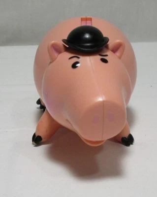 Toy Story Evil Hamm Dr. Porkchop Black Hat Mattel Disney Pixar 5” Toy Pink Pig - Image 1 of 4