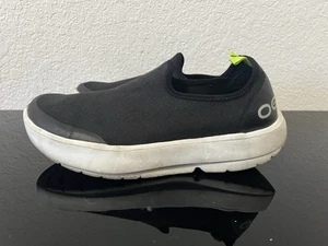 Zapatos de recuperación para mujer talla 8 Oofos Oomg Eezee bajos negros blancos - Imagen 1 de 8